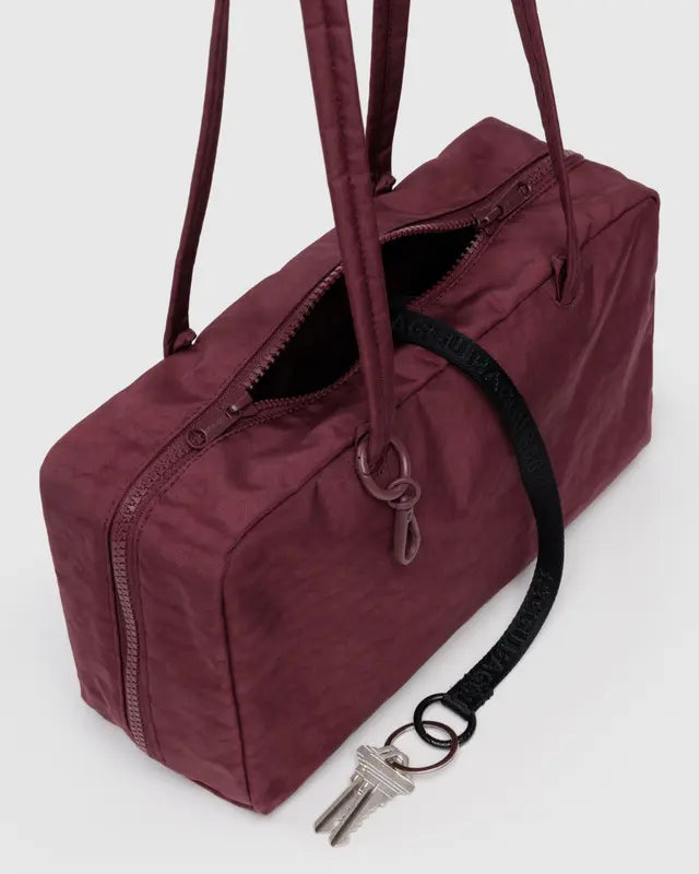 Nylon Bowler Bag in Mahogany