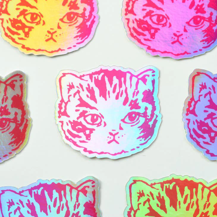 Holo Kitty Holographic Sticker