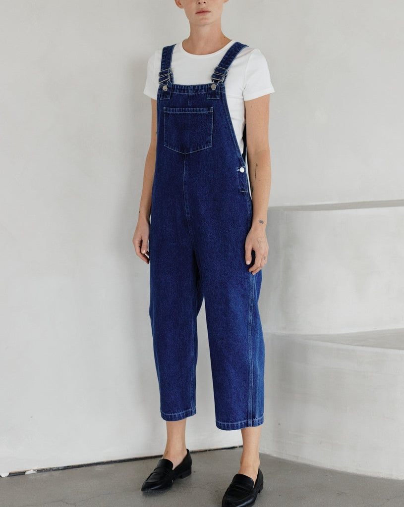 Dani Overalls in Washed Blue