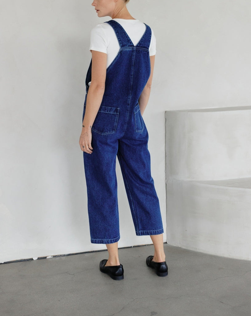 Dani Overalls in Washed Blue