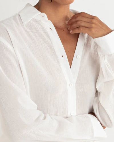 Juna Oversized Shirt in Off White