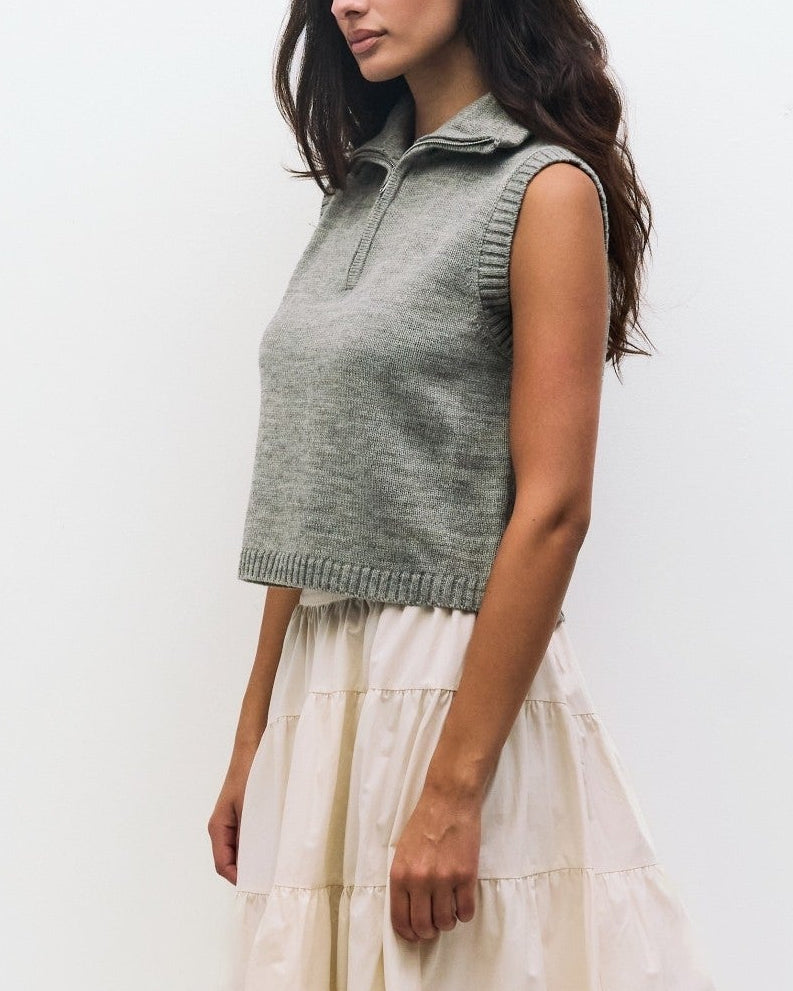 Keller Vest in Heather Grey