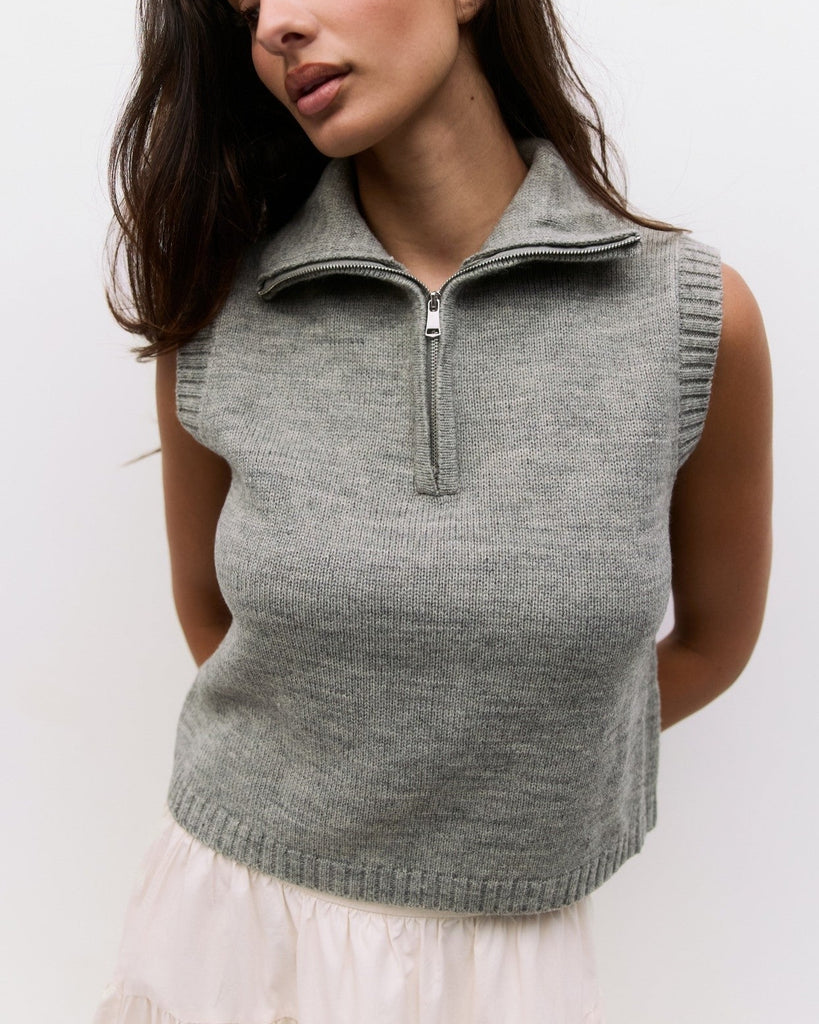 Keller Vest in Heather Grey