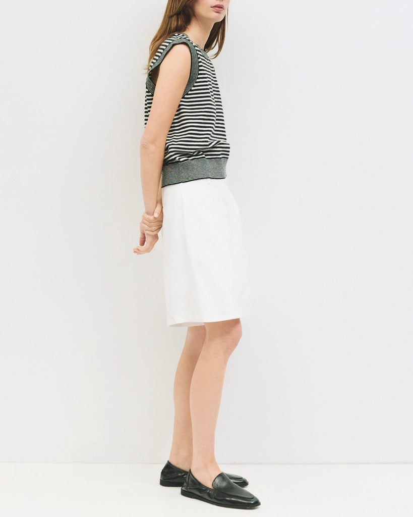 Leon Top in Black/White