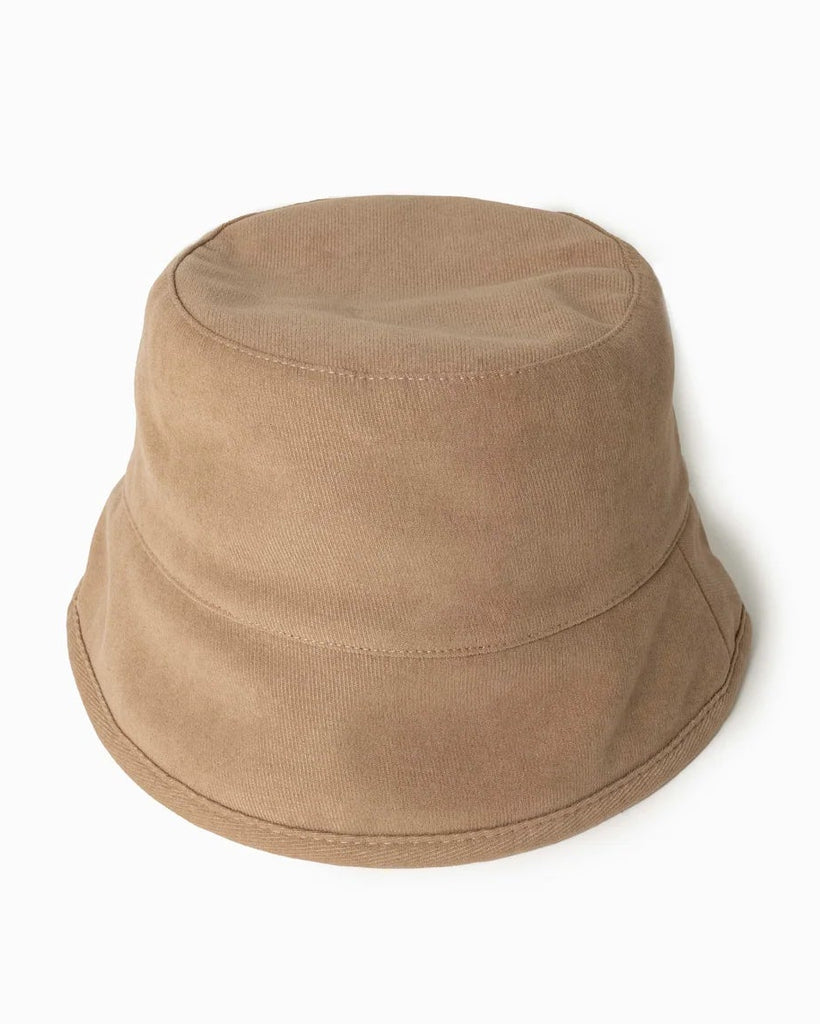 Leopard Reversible Bucket Hat in Tan