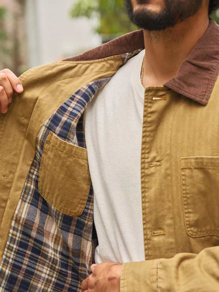 Lined Builder Jacket in Camel