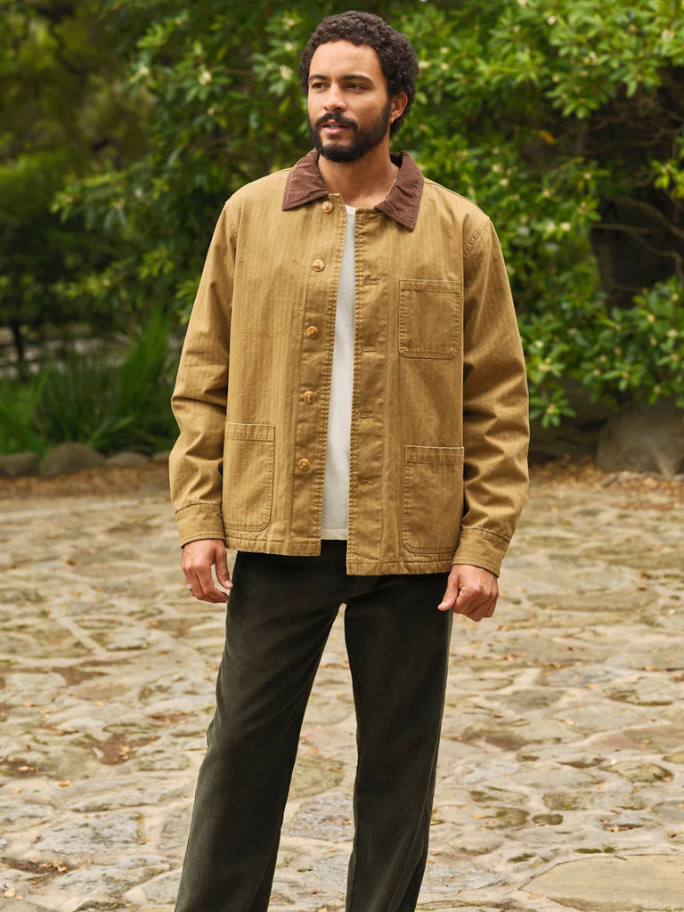 Lined Builder Jacket in Camel