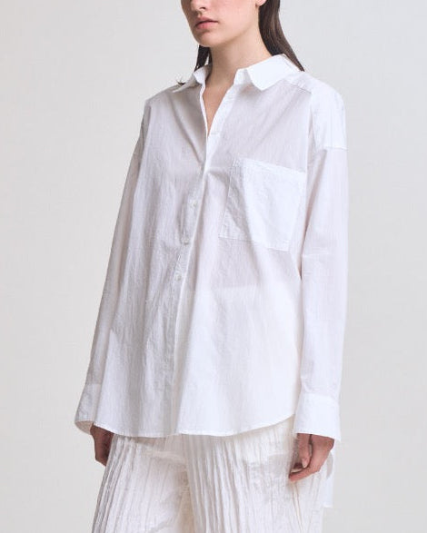 Maren Oversized Shirt in Off White