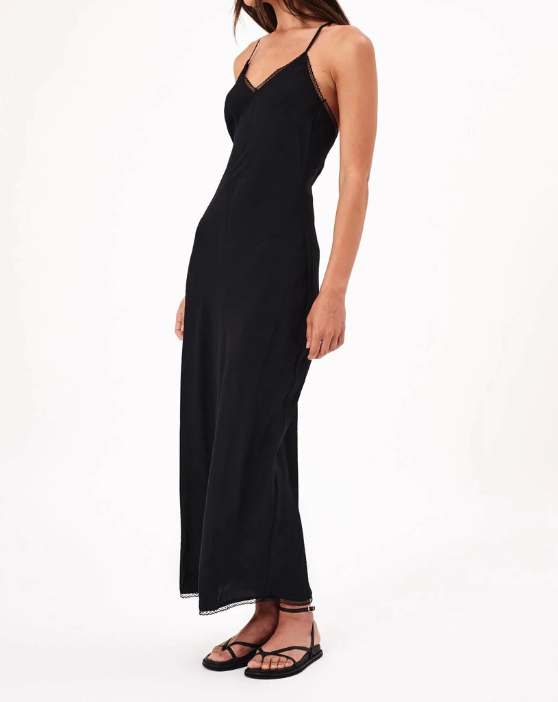 Margaux Slip Dress in Black