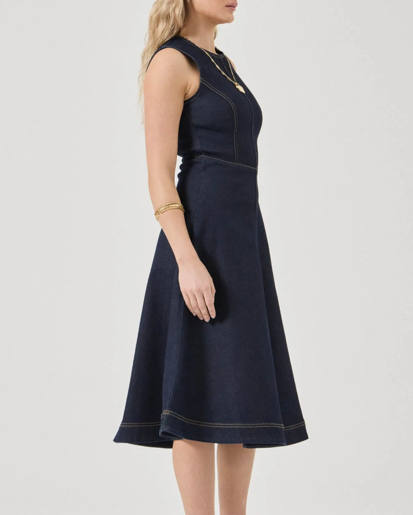 Midi Dress in Indigo
