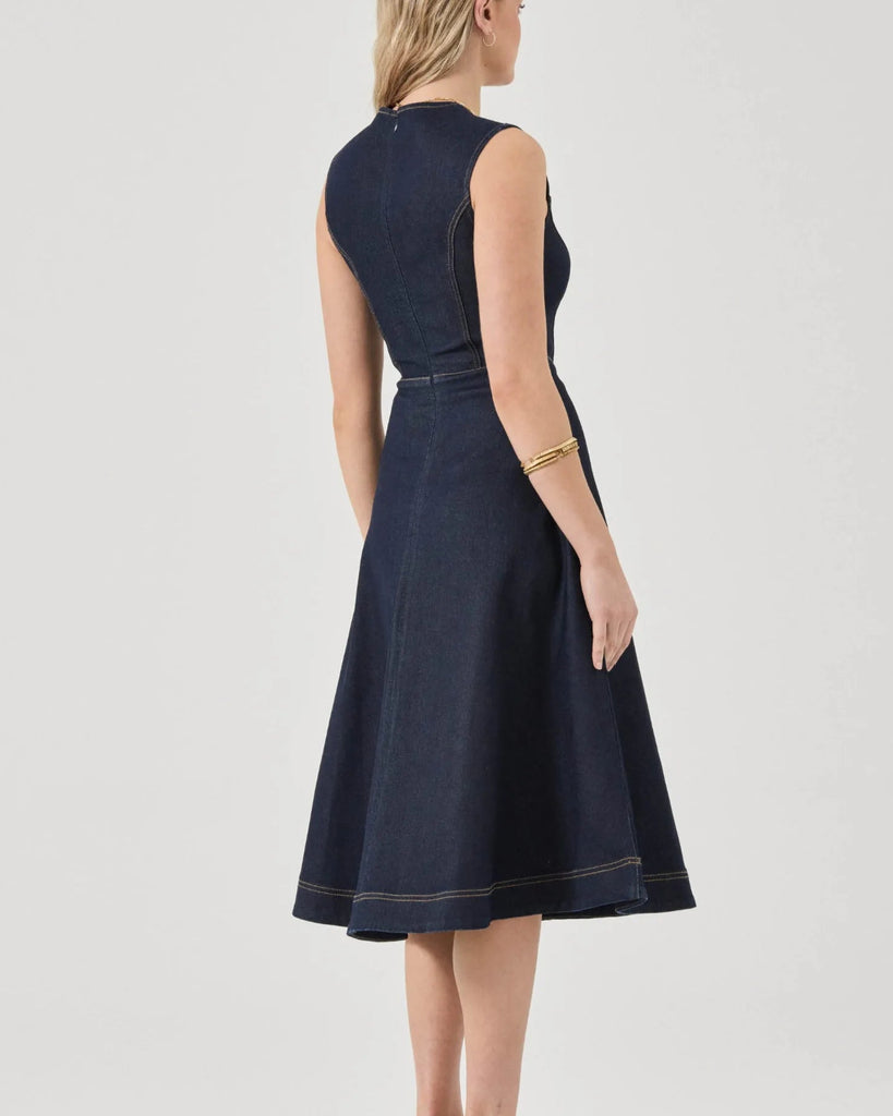 Midi Dress in Indigo