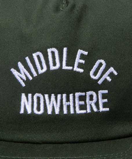 Middle of Nowhere Snapback in Forest Green