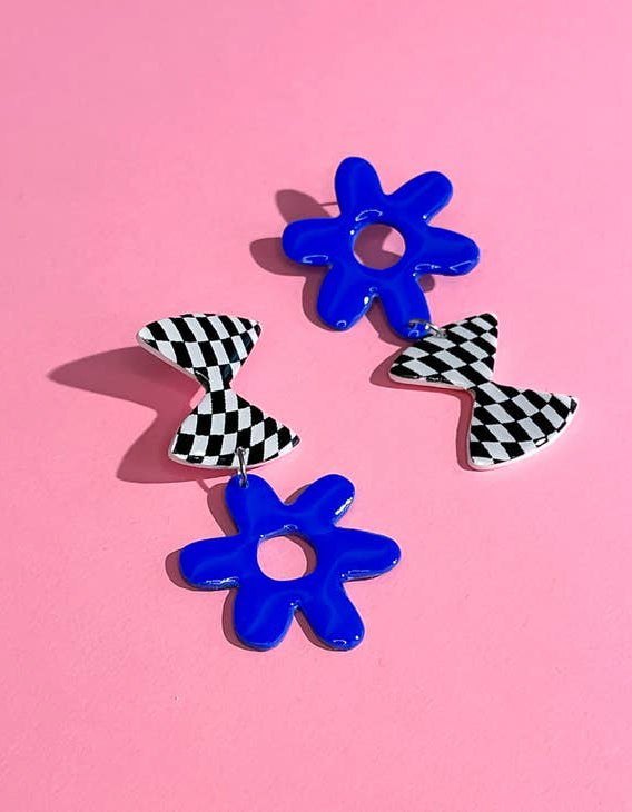Mismatched Flower Earrings