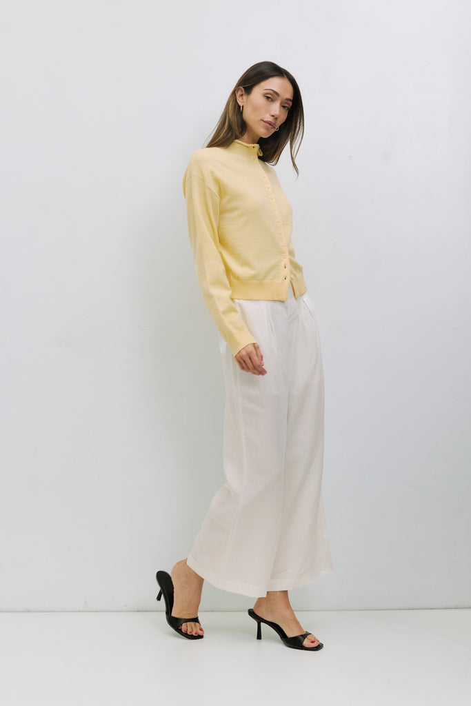 Brooks Cardigan in Yellow