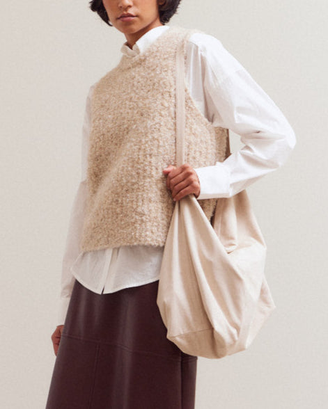 Marcy Vest in Oat