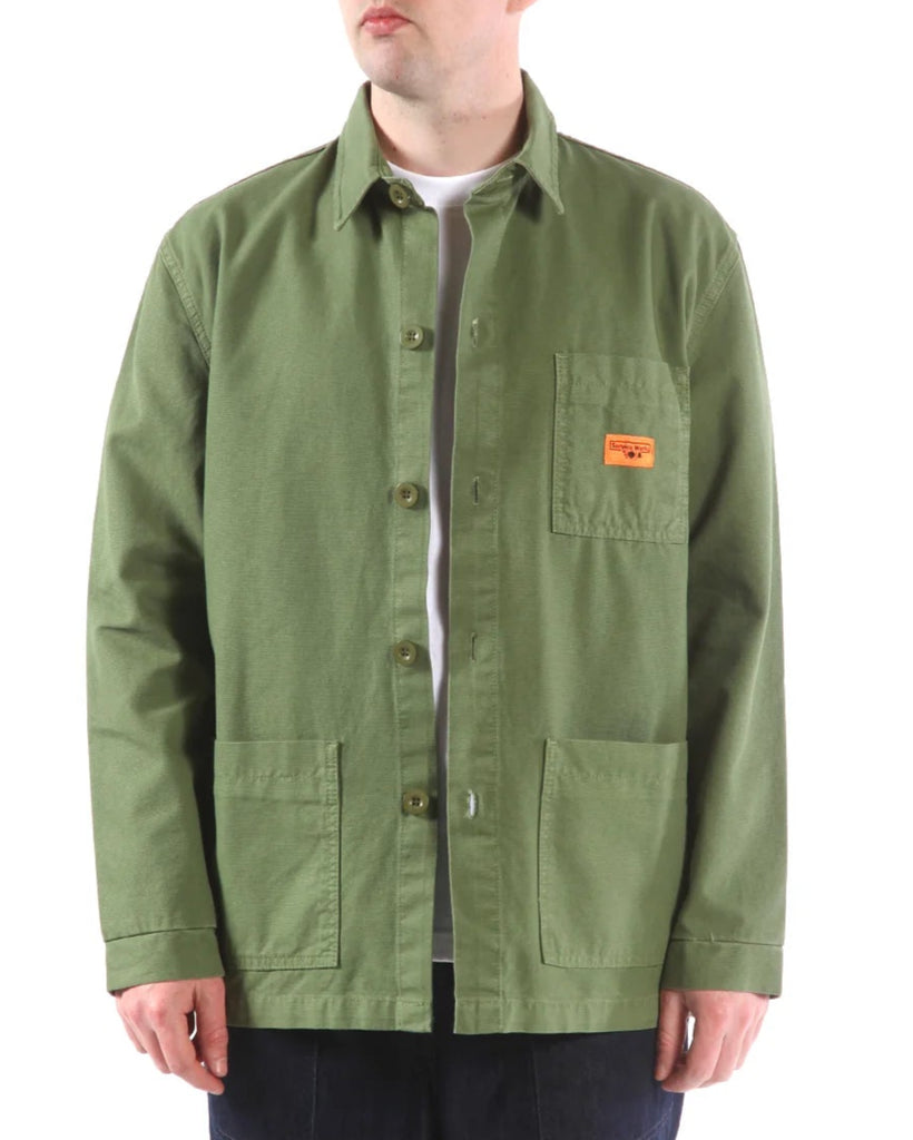 Canvas Chore Shirt in Olive