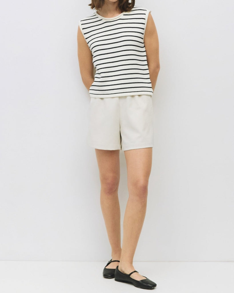 Paulson Top in White/Black