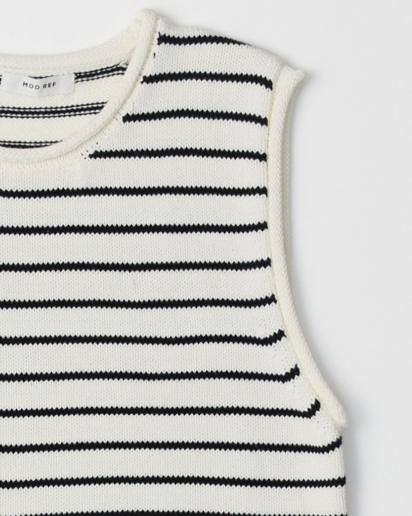 Paulson Top in White/Black
