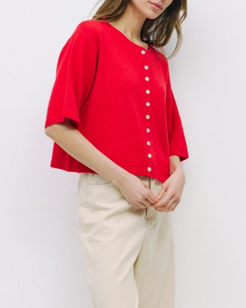 Stacey Cardigan in Red