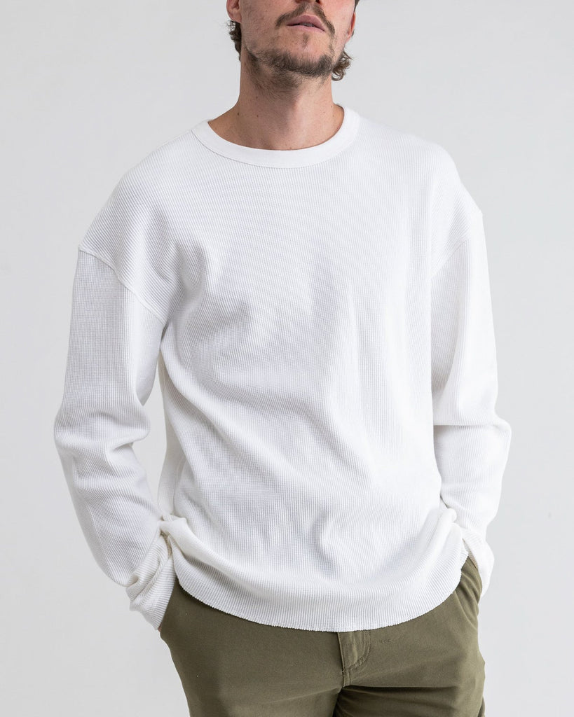 Classic Waffle Knit in Vintage White