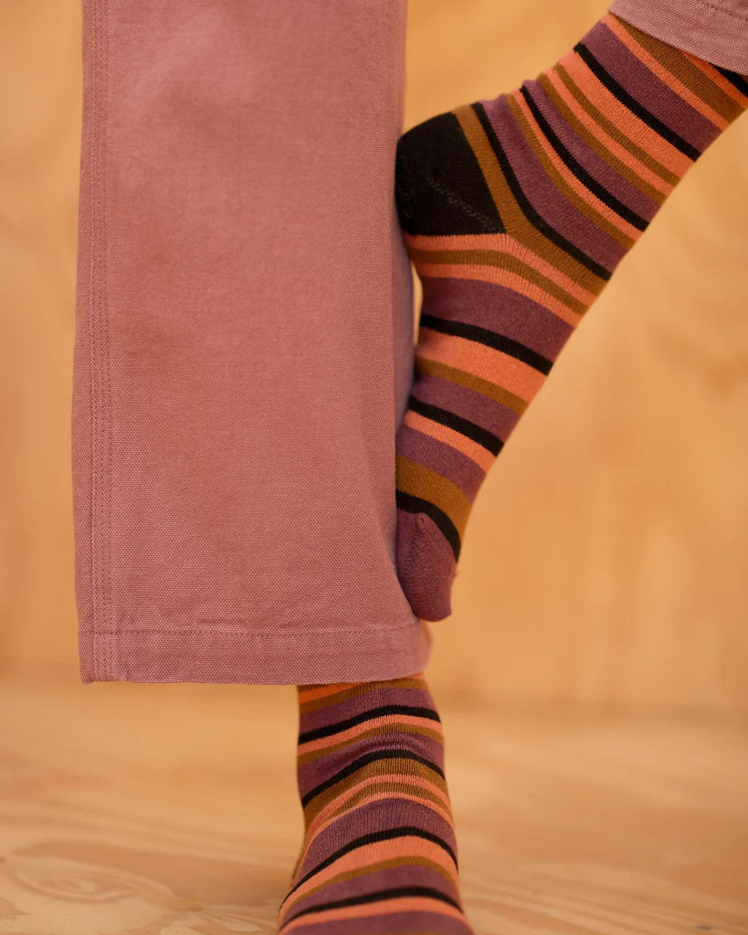 Roll-Top Ankle Sock in Tequila Sunset