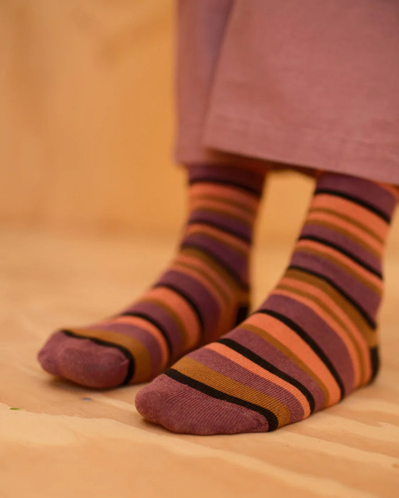 Roll-Top Ankle Sock in Tequila Sunset