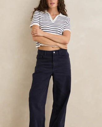 Rommy Knit Top in Vintage Stripe