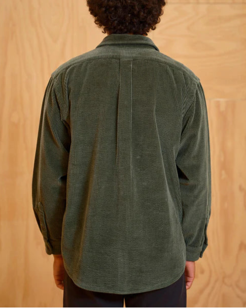 Thurston Shirt in Rover Green Corduroy