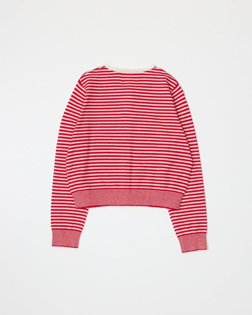 Montana Cardigan in Red/White