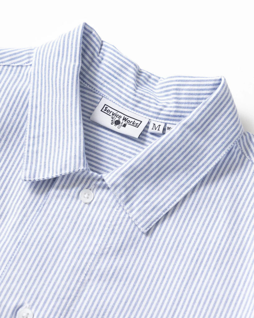 Waiter Shirt in Oxford Blue Stripe