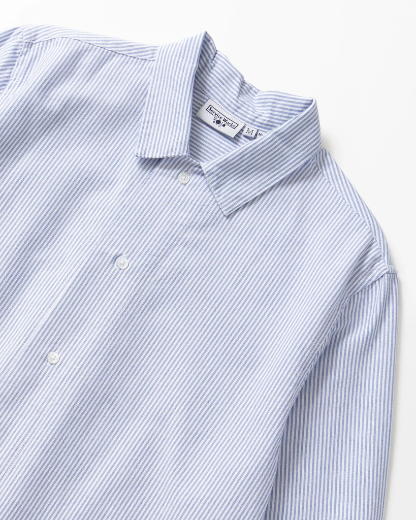 Waiter Shirt in Oxford Blue Stripe