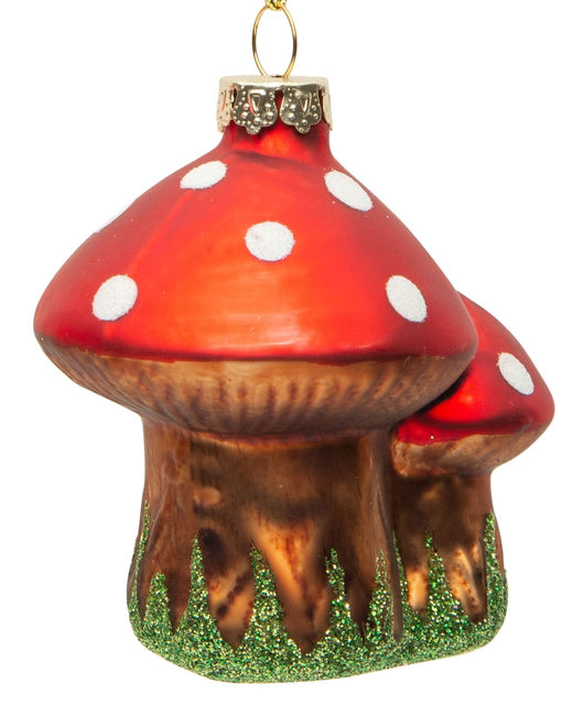 Double Mushroom Ornament