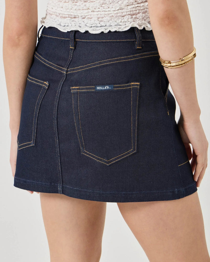 High Line Mini Skirt in Indigo