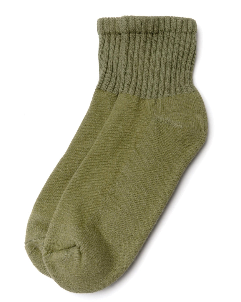 Solid Quarter Crew Socks