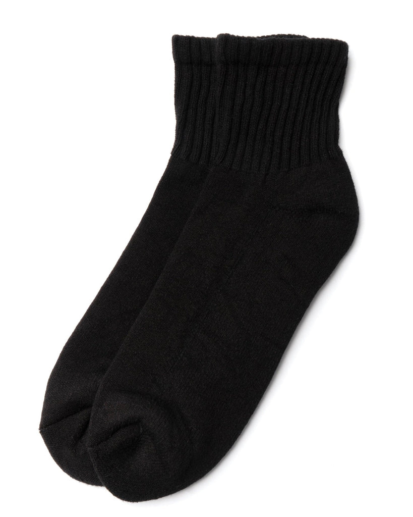 Solid Quarter Crew Socks