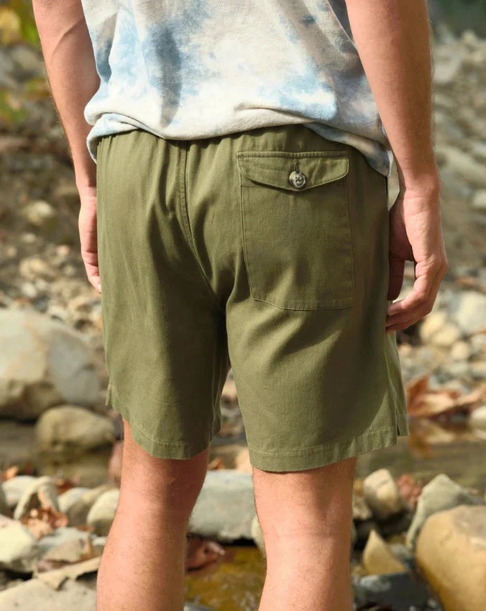 Summer Shorts in Faded Green Mash