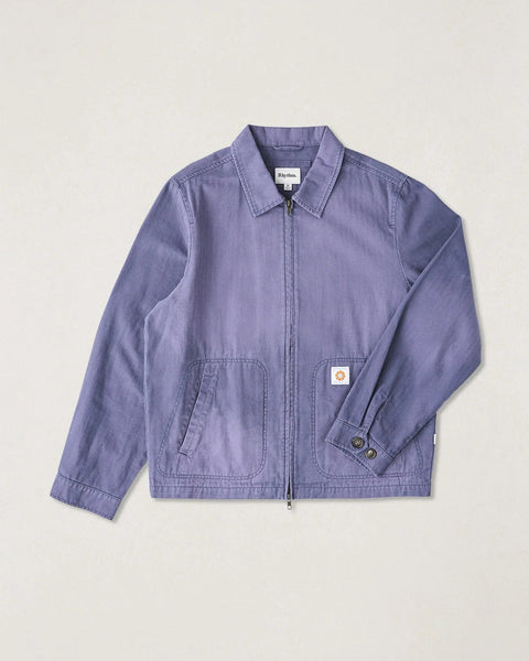 Herringbone Sun Wash Jacket in Vintage Blue | Penelope's
