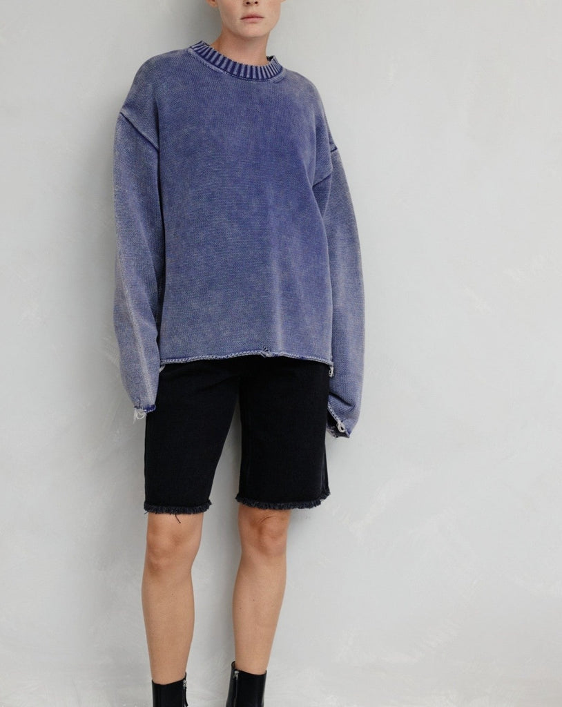 Declan Sweater in Washed Blue