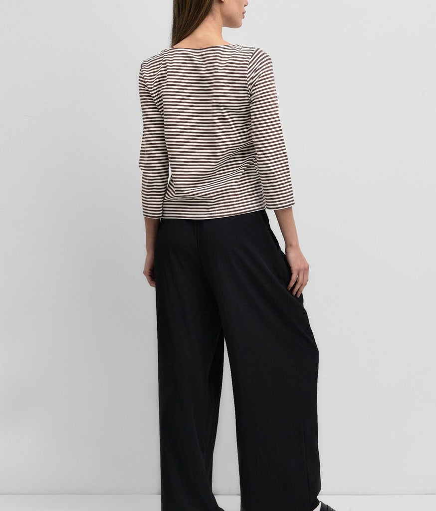 Xara Top in Brown/White