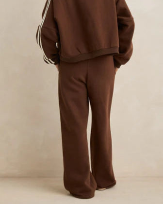 Contrast Trackpant in Brown