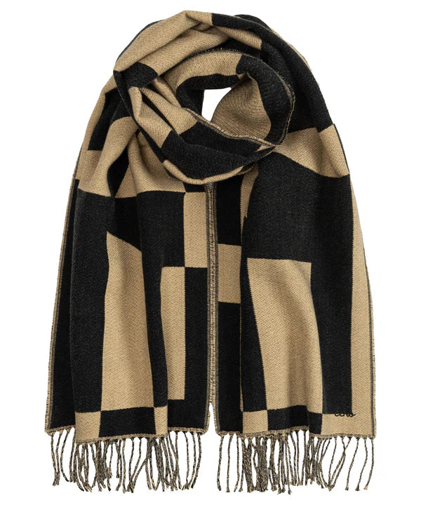 Geo Double Face Jacquard Scarf
