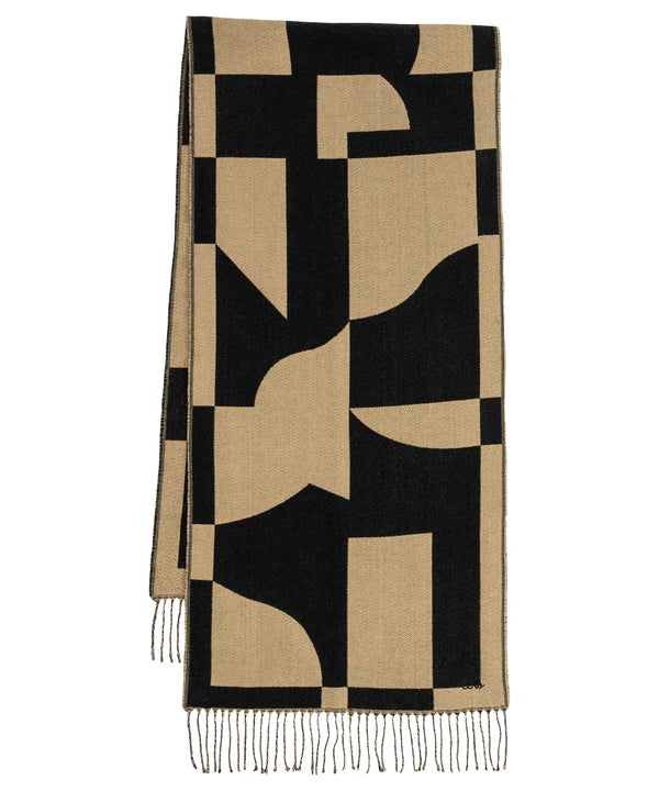 Geo Double Face Jacquard Scarf