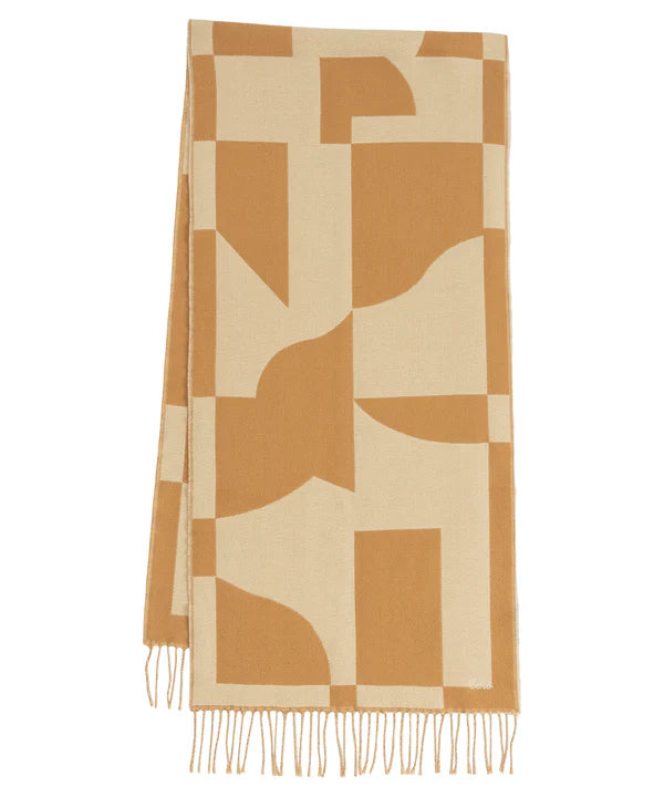 Geo Double Face Jacquard Scarf