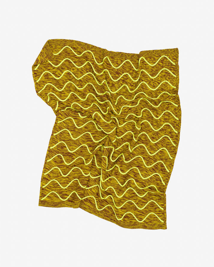 Squiggle Stripe Throw in Olive Wine