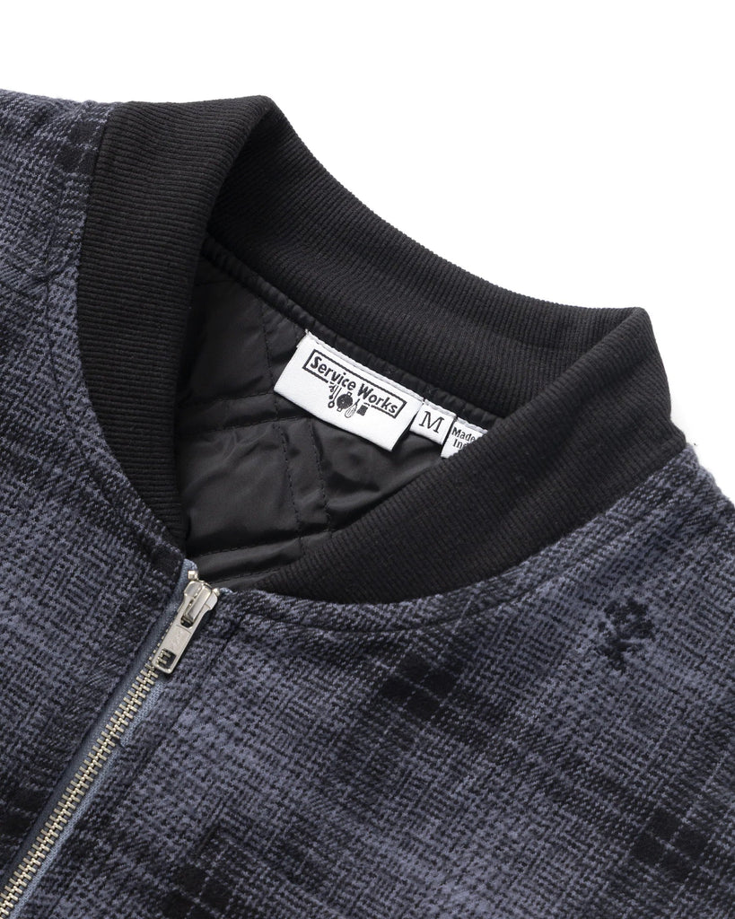 Thistle Plaid Work Vest in Black