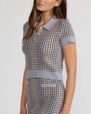 Vivian Knit Top in Blue