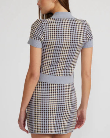 Vivian Knit Top in Blue