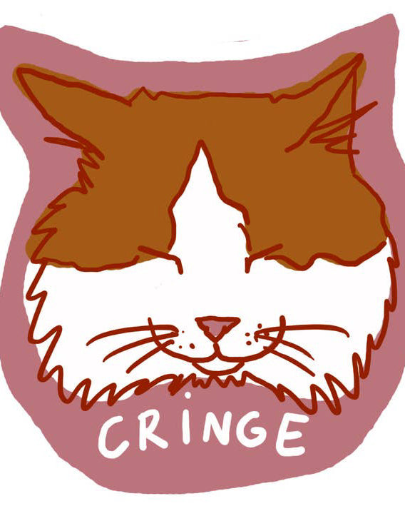 Cringe Cat Sticker