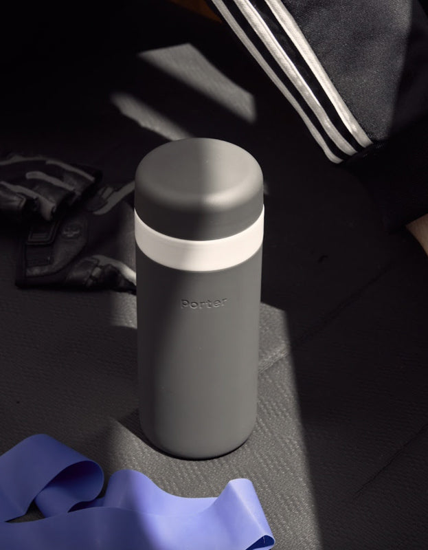 16 oz Insulated Ceramic Bottle in Charcoal