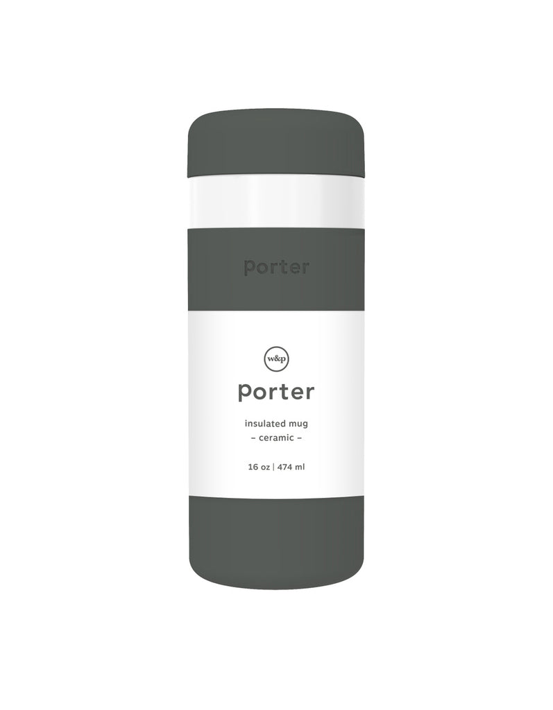 Porter Wide Mouth Bottle - Charcoal - W&P